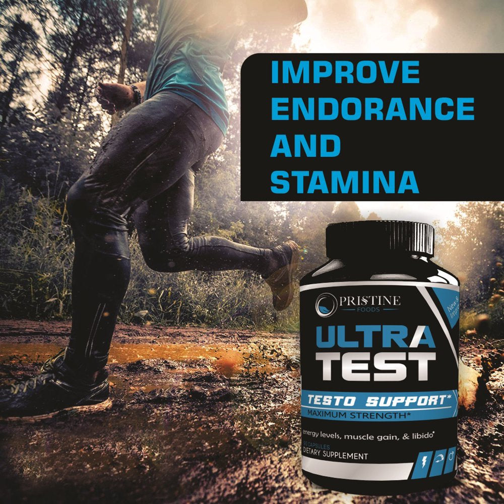 Ultra Test Men'S Testosterone Booster Supplement 90 Capsules X 2 Pack