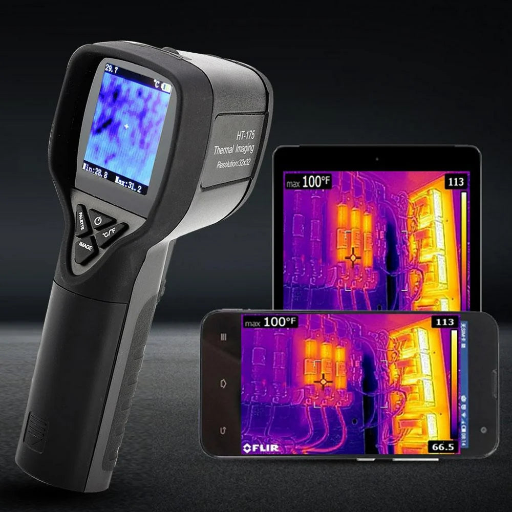 HT-175 IR Infrared Thermometer Thermal Imaging Camera -20~300C 32*32 Resolution, IR Imager, Thermographic Camera