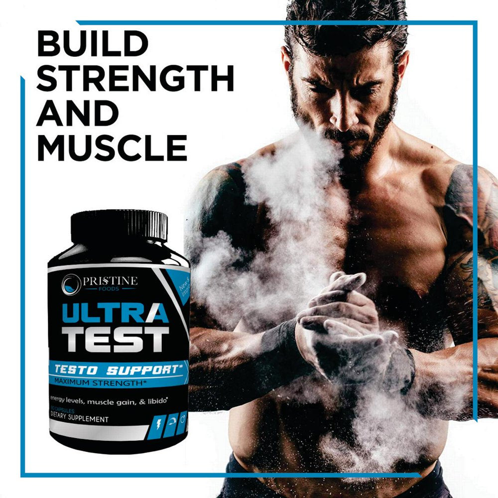 Ultra Test Men'S Testosterone Booster Supplement 90 Capsules X 2 Pack