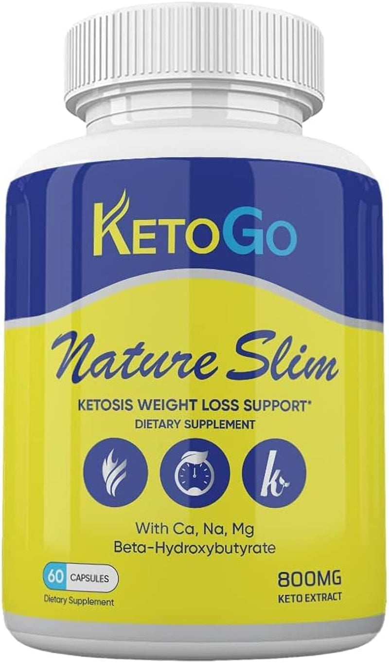 Lomilan Nature Slim Ketos Pills, Keto Go Nature Slim Ketosis Support, 60 Count, 1 Month Supply