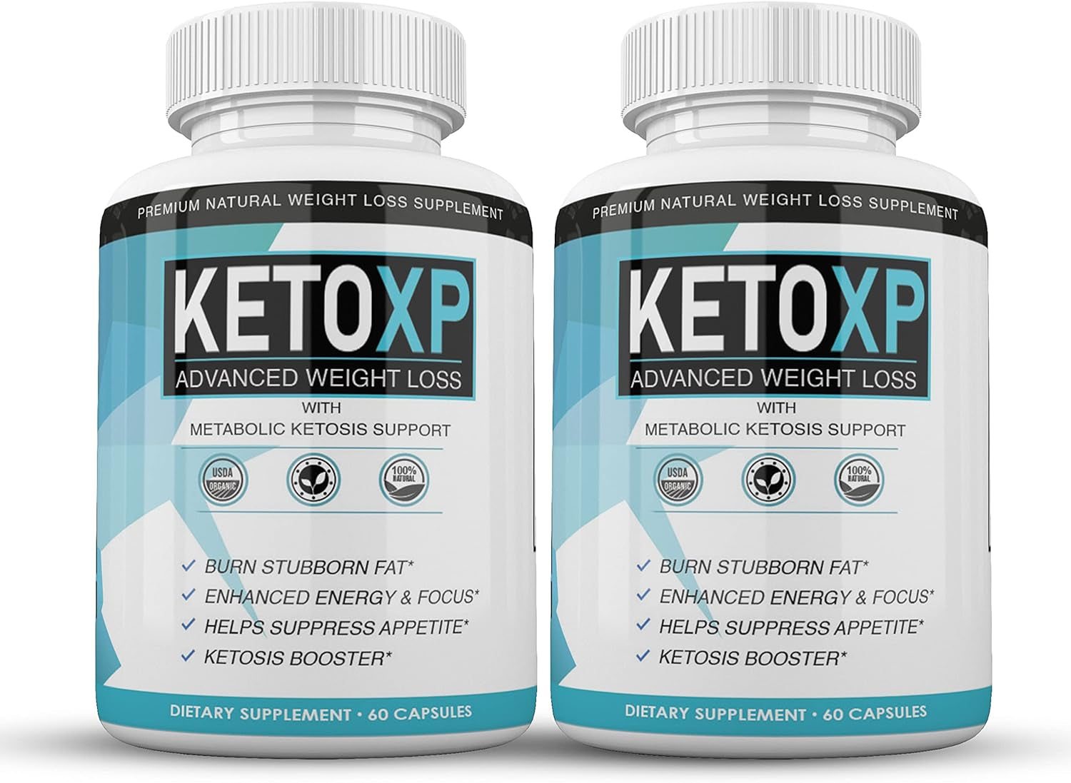 (Official) Keto XP, Advanced Strong Formula 1300MG, Made in the USA, (2 Bottle Pack), 60 Day Supply