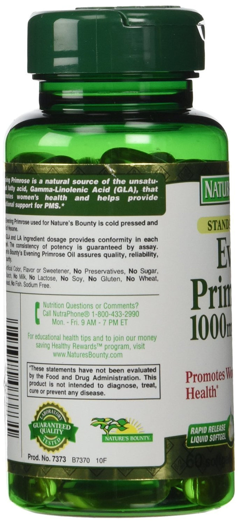 Nature'S Bounty Evening Primrose Oil 1000 Mg Softgels 60 Each