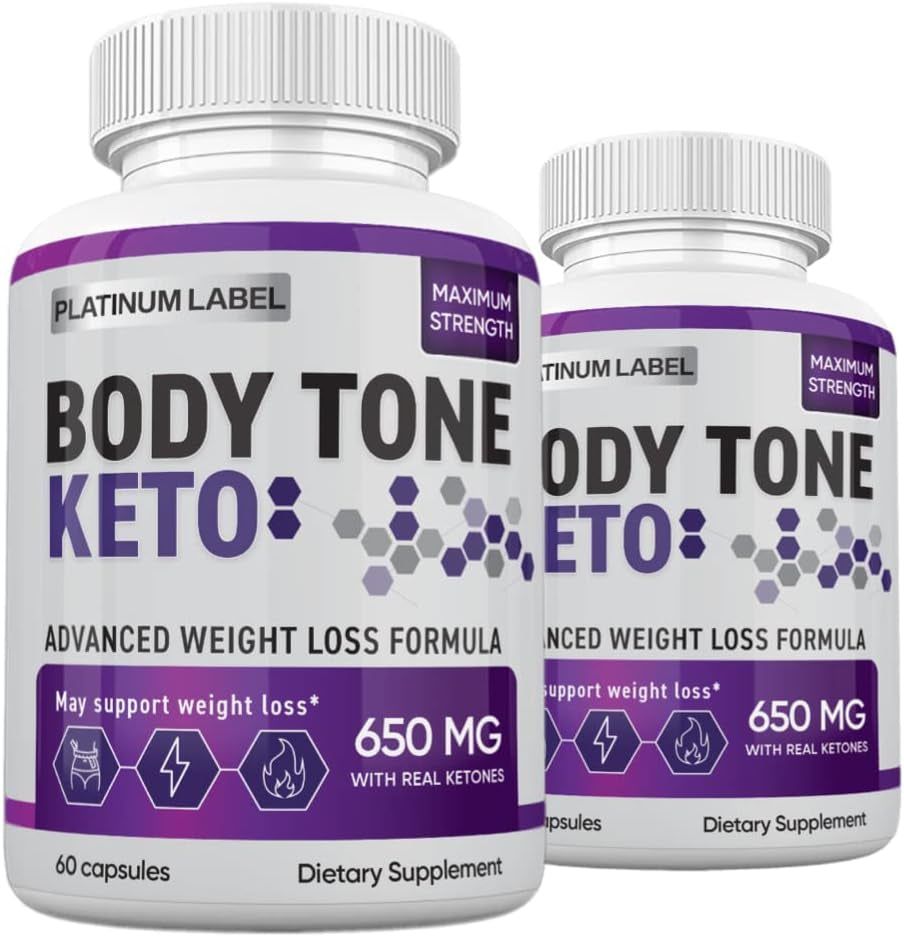 (2 Pack) Body Tone Keto, 120 Count, 2 Months Supply