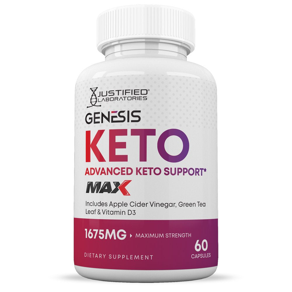 (2 Pack) Genesis Keto ACV MAX Pills 1675Mg Alternative to Gummies Dietary Supplement 120 Capsules