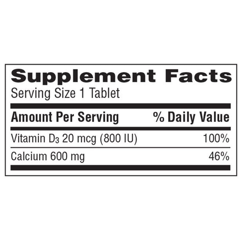 Caltrate 600+D3 Calcium and Vitamin D Supplement Tablets - 60 Count