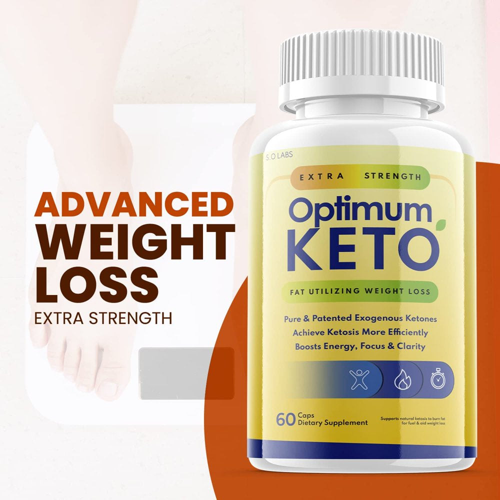 (2 Pack) Optimum Keto - Supplement for Weight Loss - Energy & Focus Boosting Dietary Supplements for Weight Management & Metabolism - Advanced Fat Burn Raspberry Ketones Pills - 120 Capsules