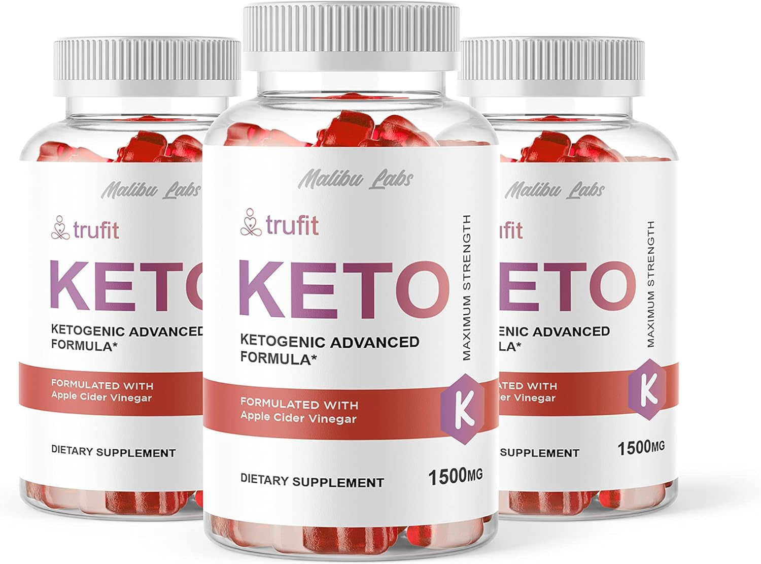 Trufit ACV Gummies, Apple Cider Vinegar Ketosis, New Strong Time Released Formula, 1500Mg Once a Day, Ketogenic Tru Fit True Support Supplement, Ketos Shark Gummy (3 Pack) 90 Day Supply Tank