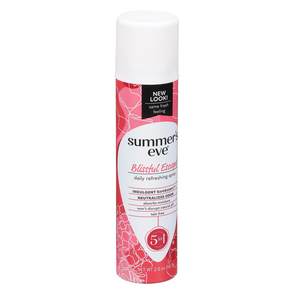 Summer'S Eve Blissful Escape Daily Refreshing Feminine Spray, 2 Oz