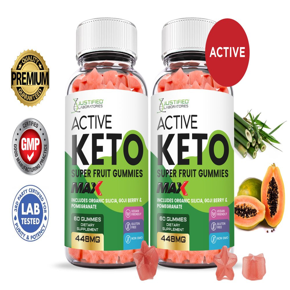 (2 Pack) Active Keto Max Gummies Dietary Supplement 120 Gummys