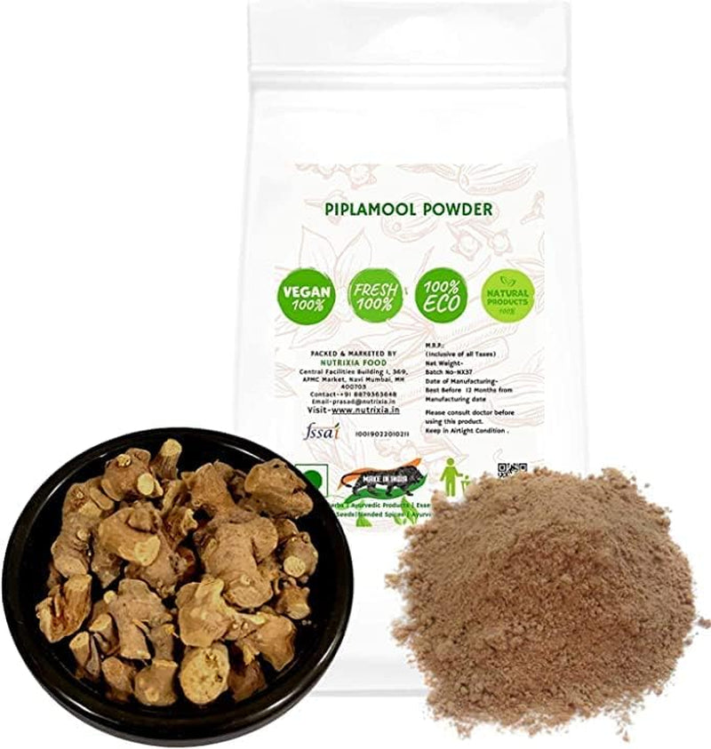 MIYUU Piplamool Powder Ganthoda Powder Pipal MUL Powder Pipla Mool Powder Pipalmool Powder Piplamul Powder (250 GMS)