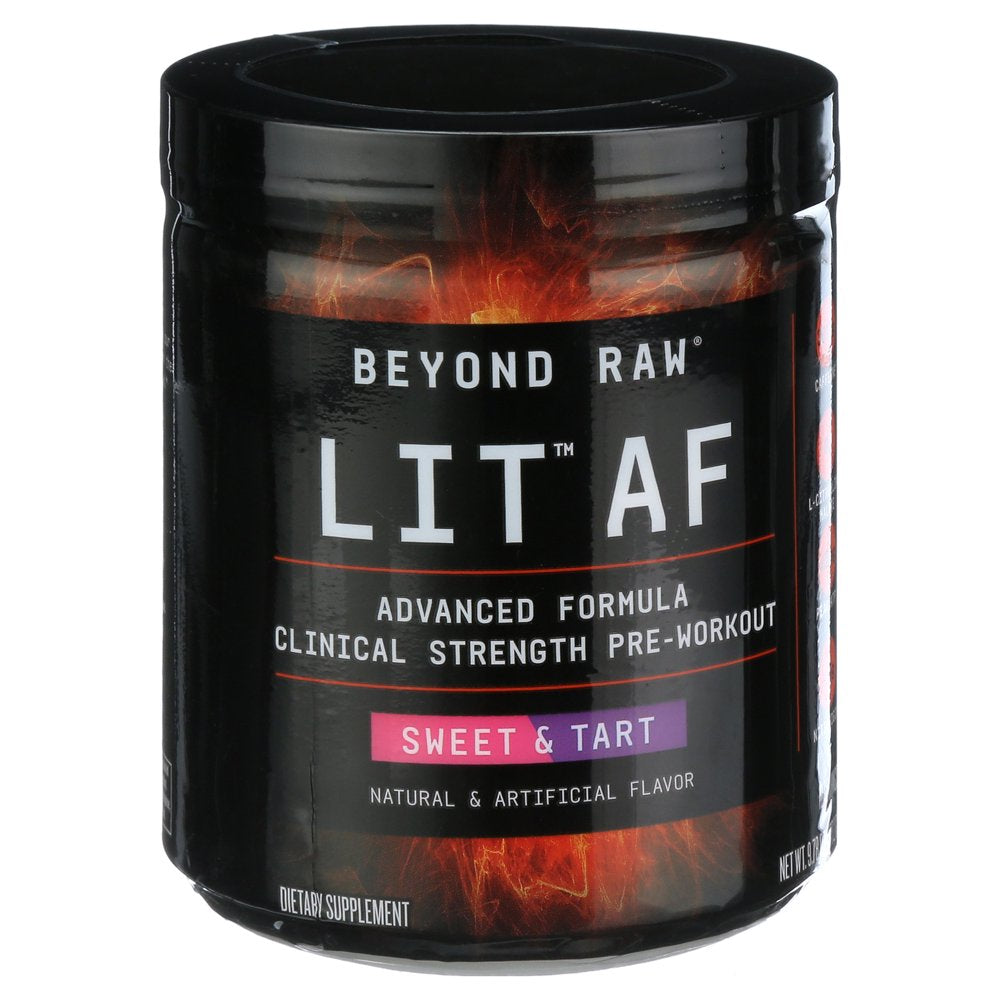 Beyond Raw® LIT™ AF Pre-Workout Powder, Sweet & Tart, 9.78 Oz