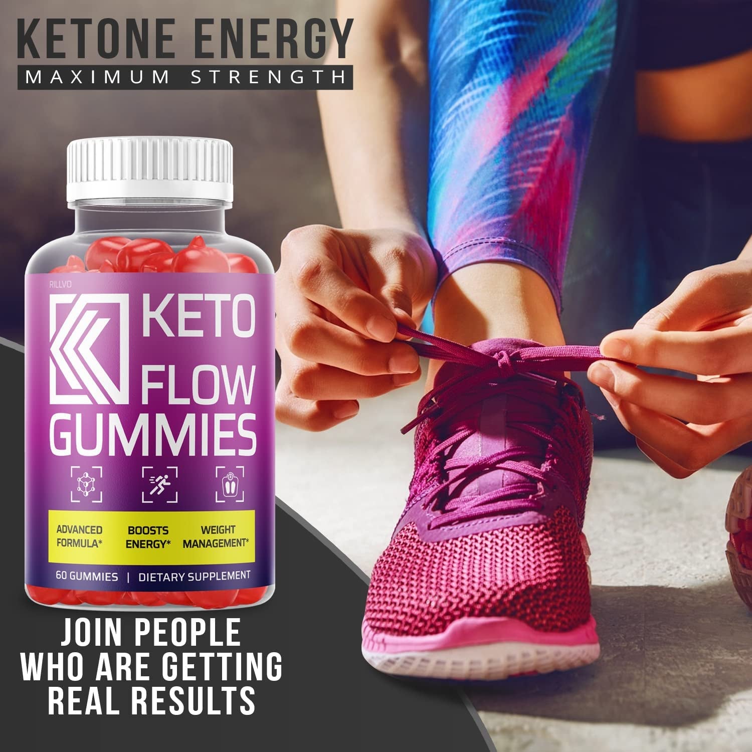 Keto Flow Gummies Advanced Formula Keto Flow Gummy Bears (60 Gummies)