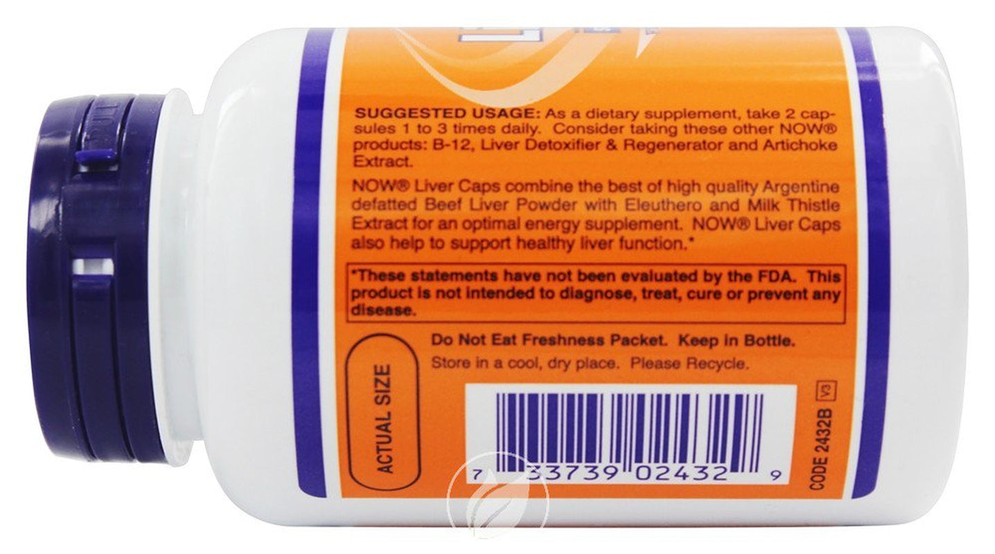 Now Foods Liver Extract with Silymarin, Eleuthero, 100 Caps, Pack of 2