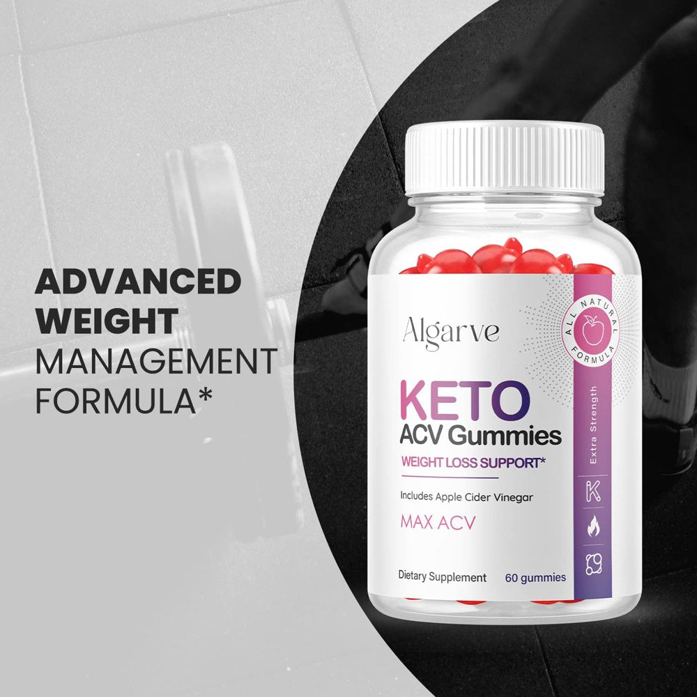 (5 Pack) Algarve Keto ACV Gummies - Supplement for Weight Loss - Energy & Focus Boosting Dietary Supplements for Weight Management & Metabolism - Fat Burn - 300 Gummies