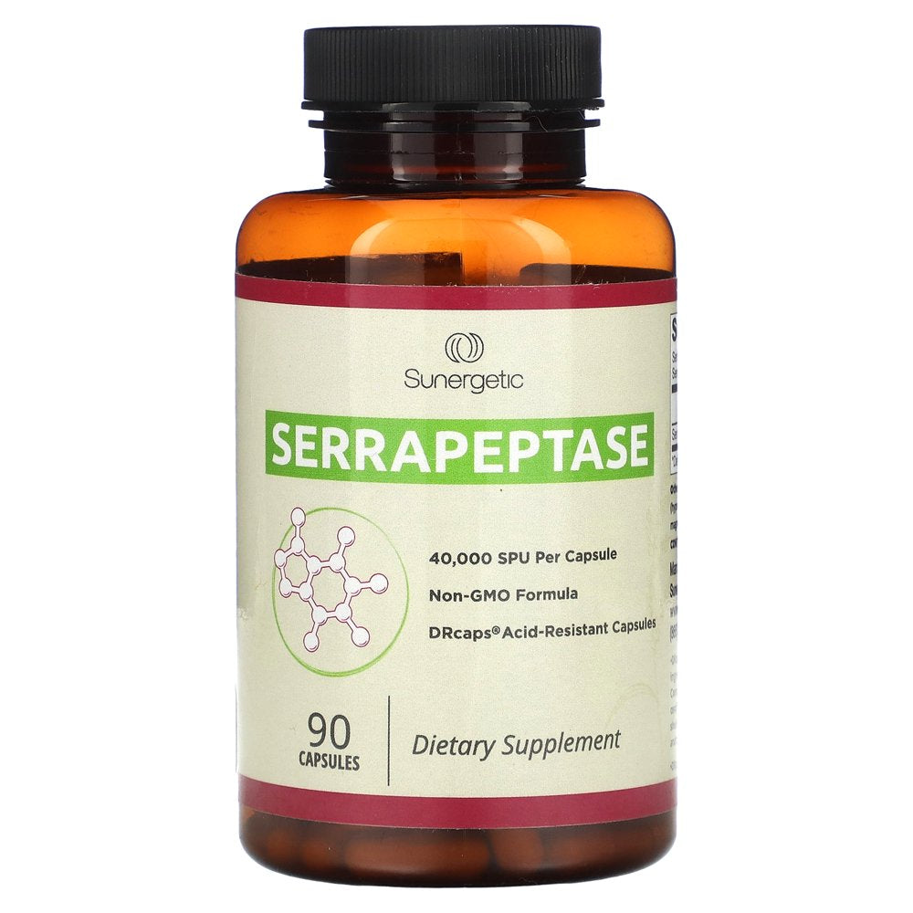 Premium Serrapeptase Enzyme Supplement ? Helps Support Sinus Health & Immune System ? Powerful Serrapeptase Enzymes Formula ? 40,000 SU per Capsule- 90 Enteric Coated Serrapeptase Capsules