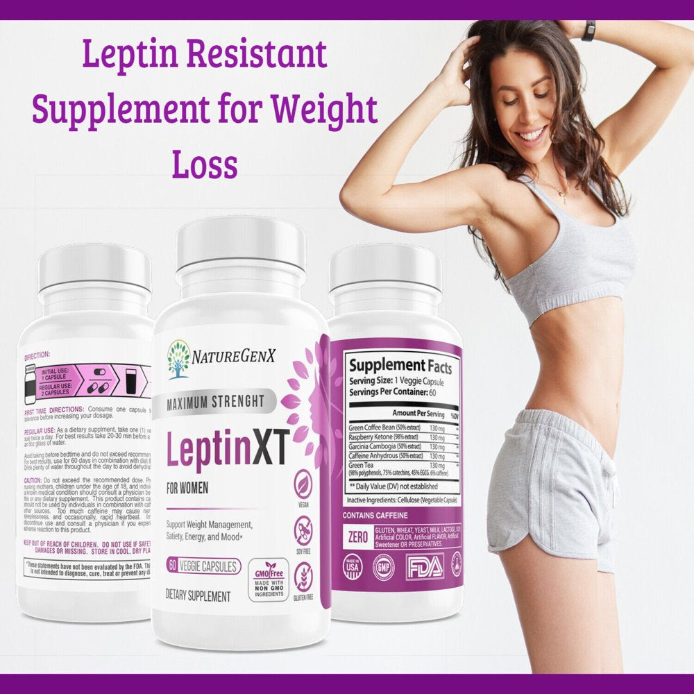 Ultra Strength Leptin XT for Women 650Mg 60 Capsules