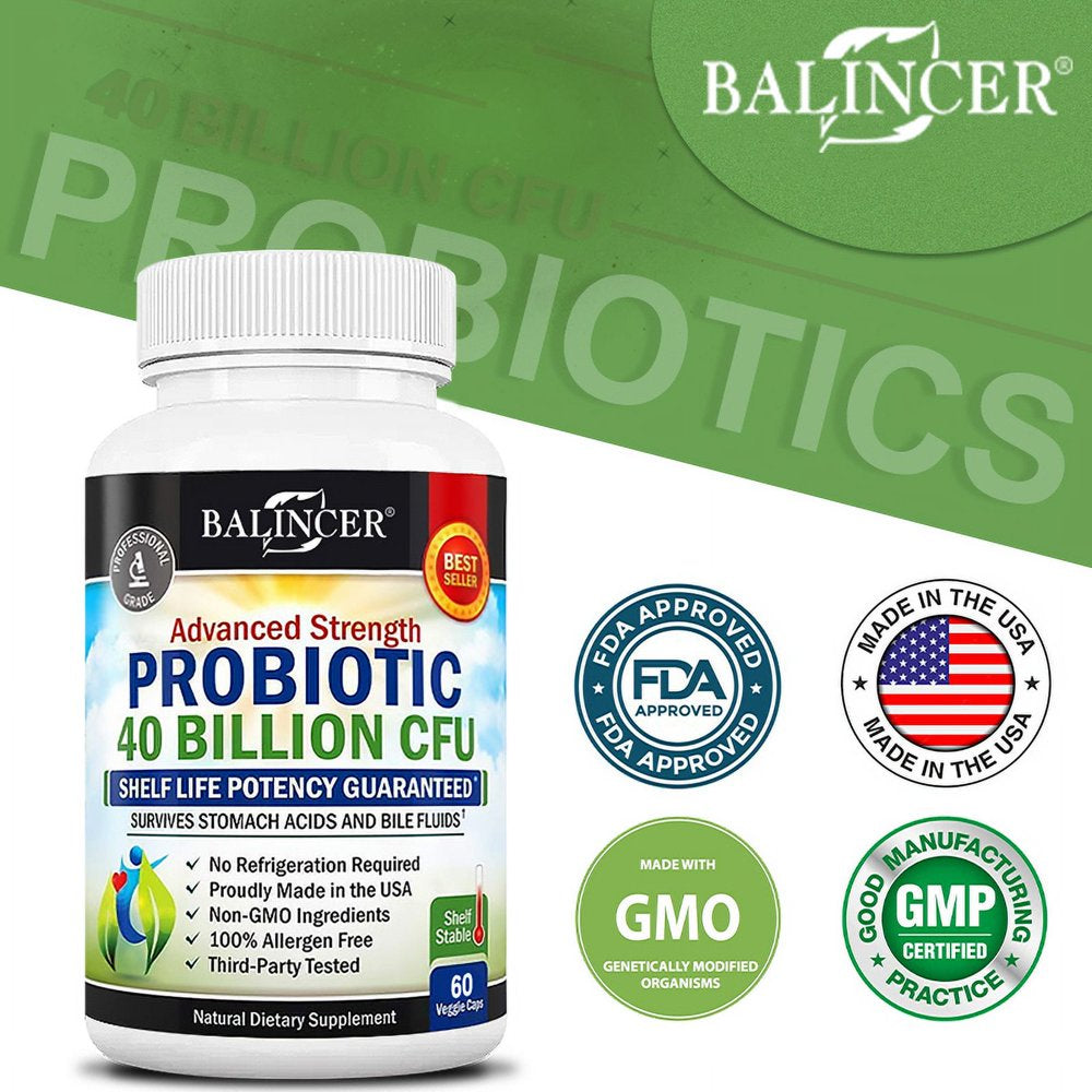 Balincer Probiotic Supplement - Aids Weight Loss & Improves Gut Health, Natural Detoxification, Fat Burning, Weight, Regularity & Digestion