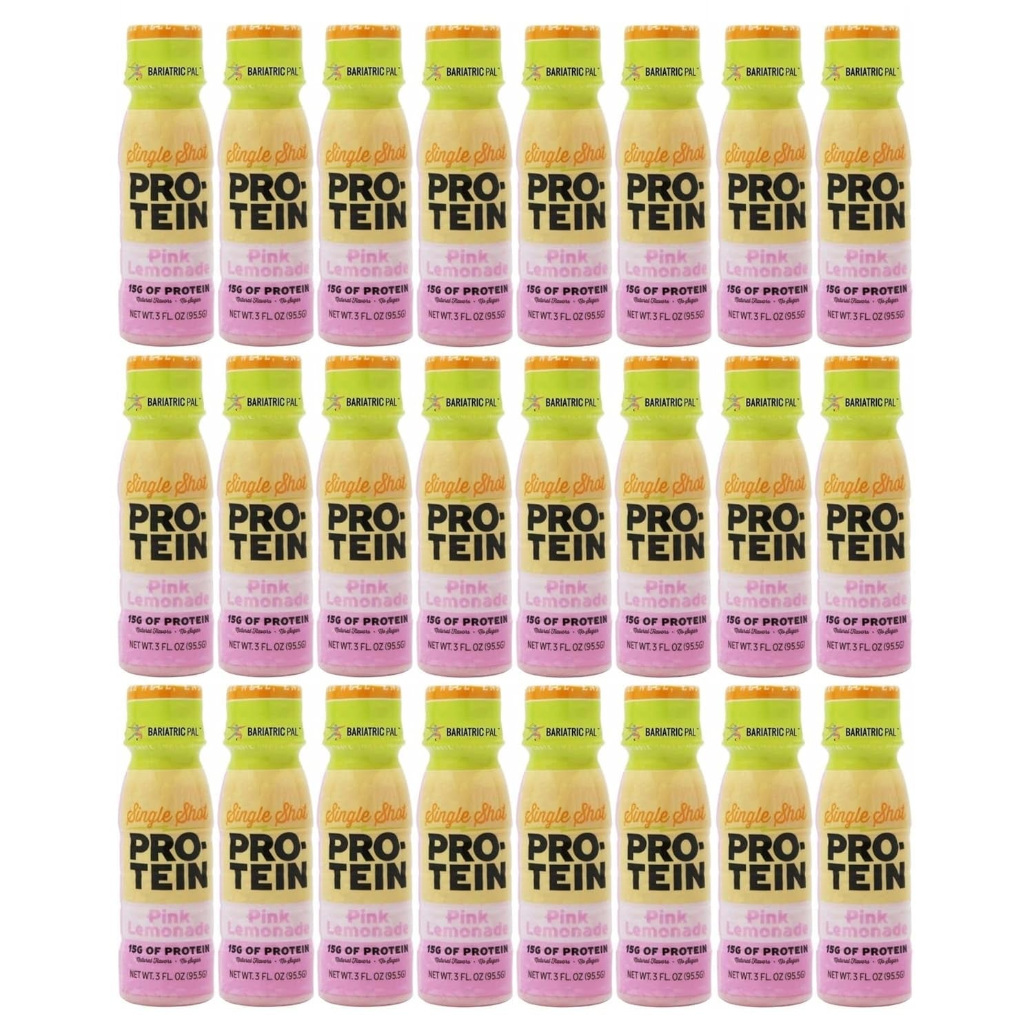 Bariatricpal Ready-To-Drink 15G Whey Protein & Collagen Shots - Pink Lemonade (24 Bottles)