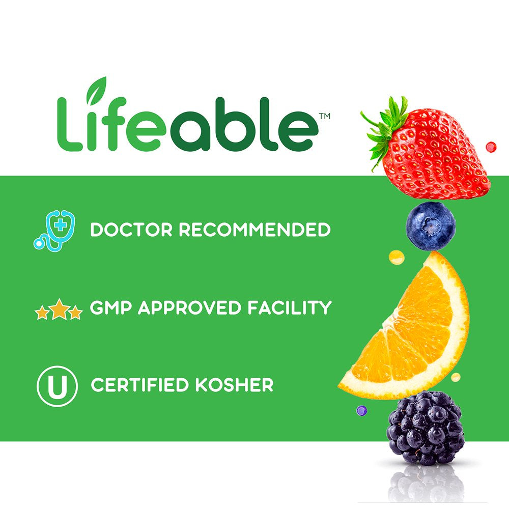 Lifeable Sugar Free Probiotics - 2 Billion CFU – 90 Gummies