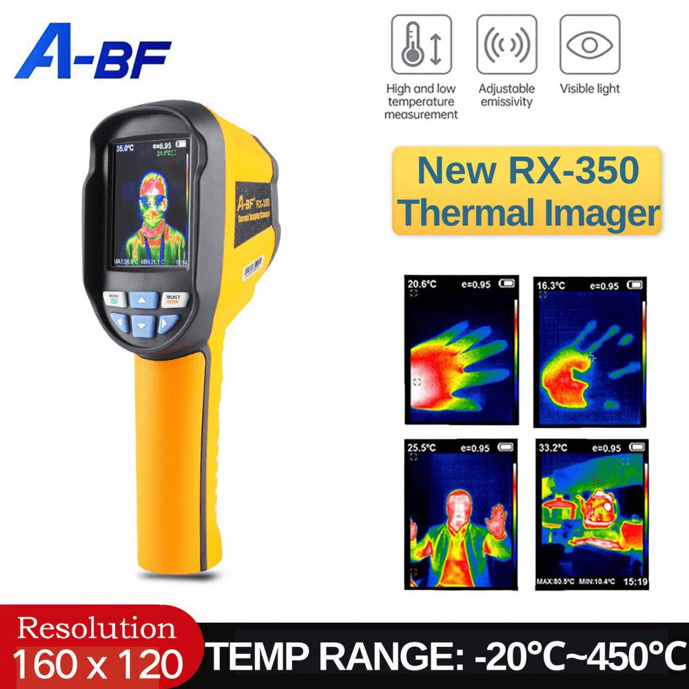 A-BF RX-350 Infrared Thermal Imager Handheld Industrial Thermal Camera Floor Heating Detection -20C ~ 400C Printed IR Cameras