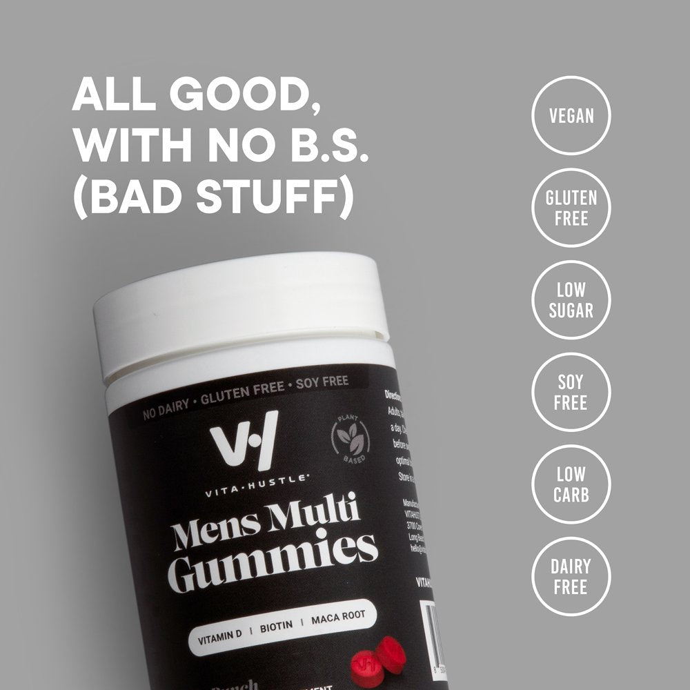 Kevin Hart'S Vitahustle Mens Multivitamin Gummy Supplement for Energy with Biotin, Maca Root, 50 Count