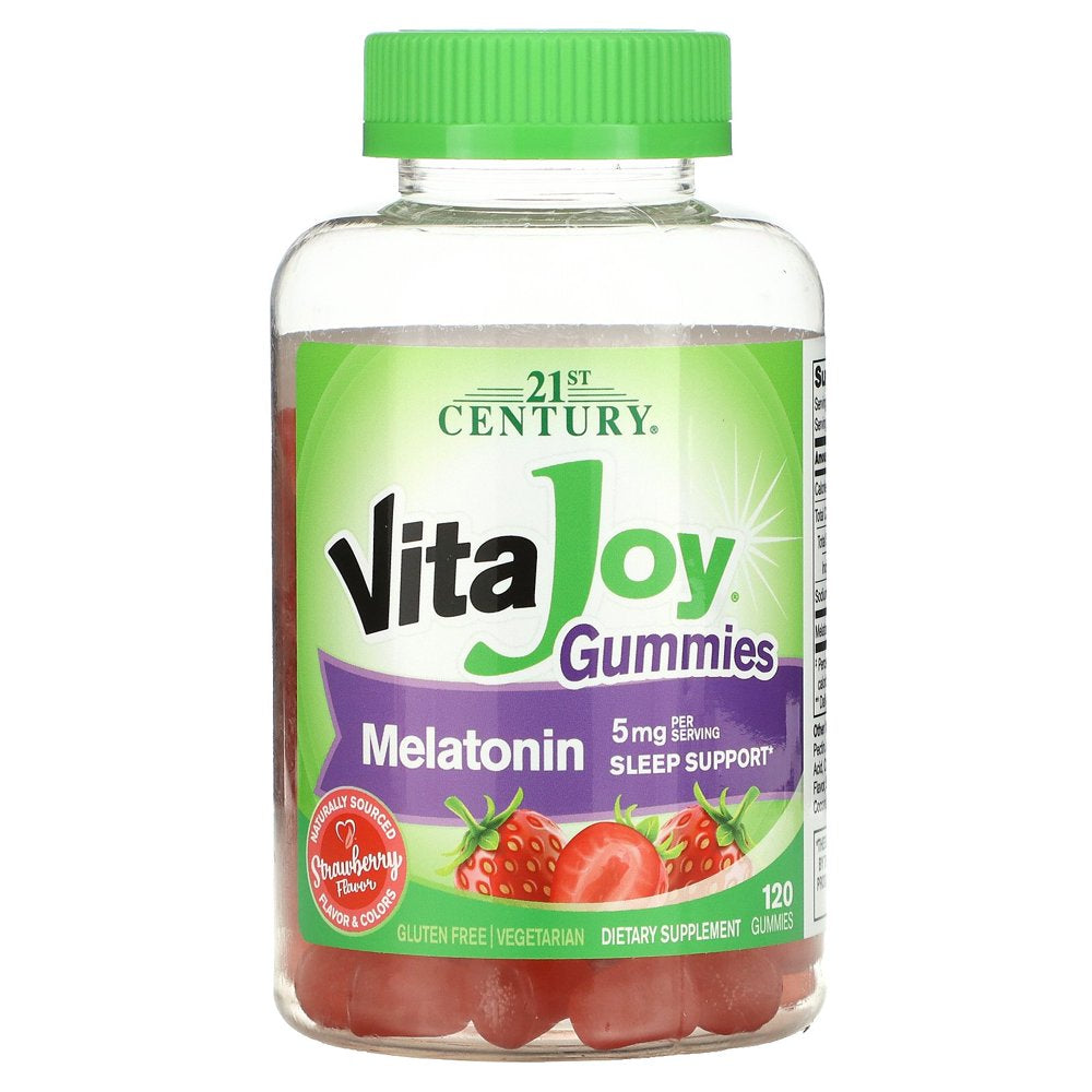 21St Century Vitajoy Melatonin Gummies, 5 Mg, 120 Gummies (2.5 Mg per Gummy)