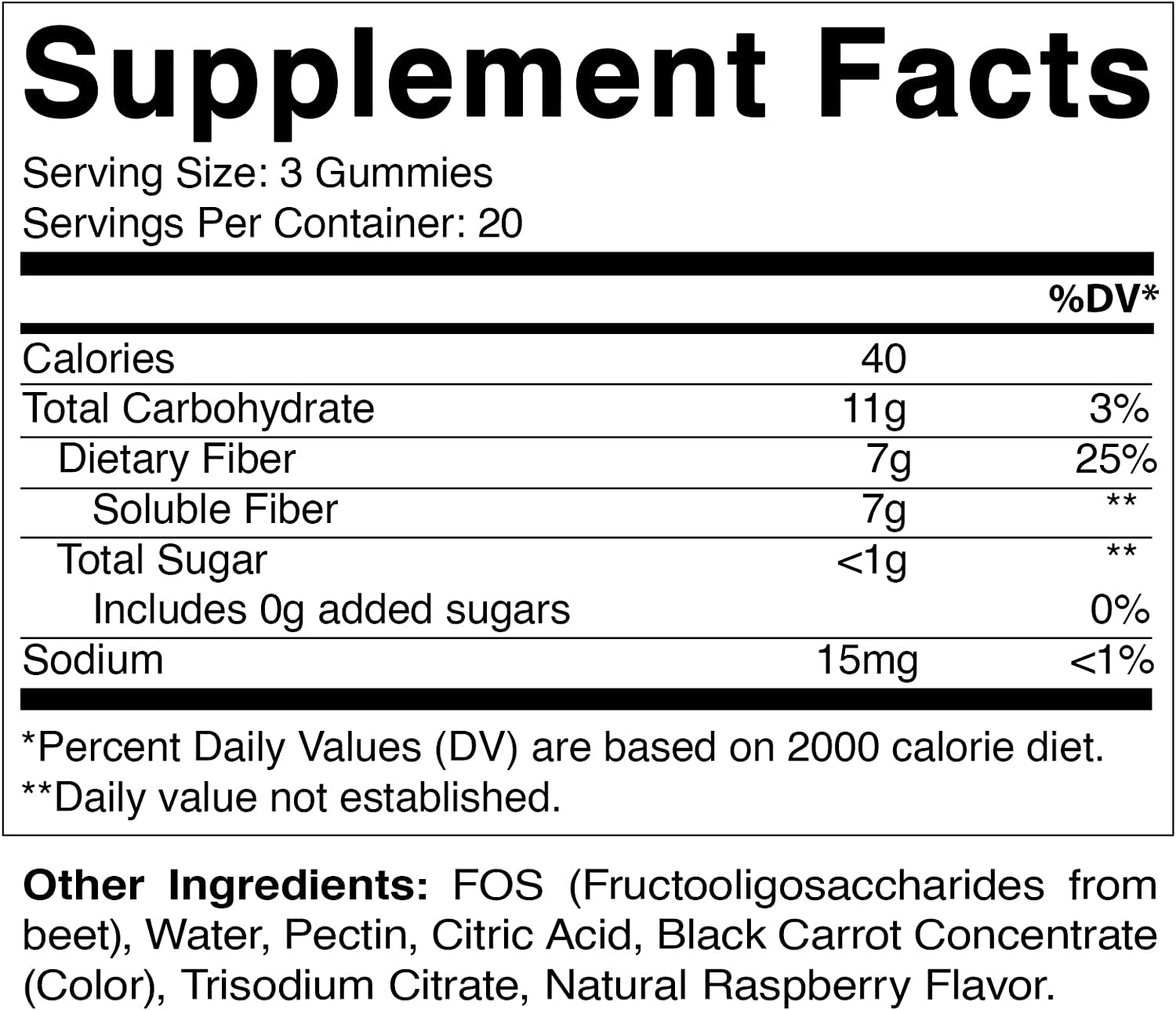 Vitamatic 2 Pack Prebiotic Fiber Gummies for Adults - 7G Fiber Extra Strength - Zero Sugar Added - 60 Pectin Based Gummies - Digestive Health & Regularity Support