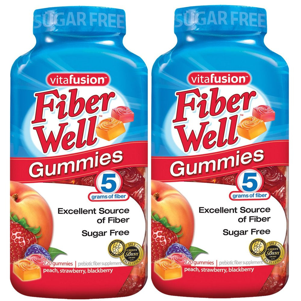 2 PACK | Vitafusion Fiber Well Sugar Free Gummies (220 Ct.)