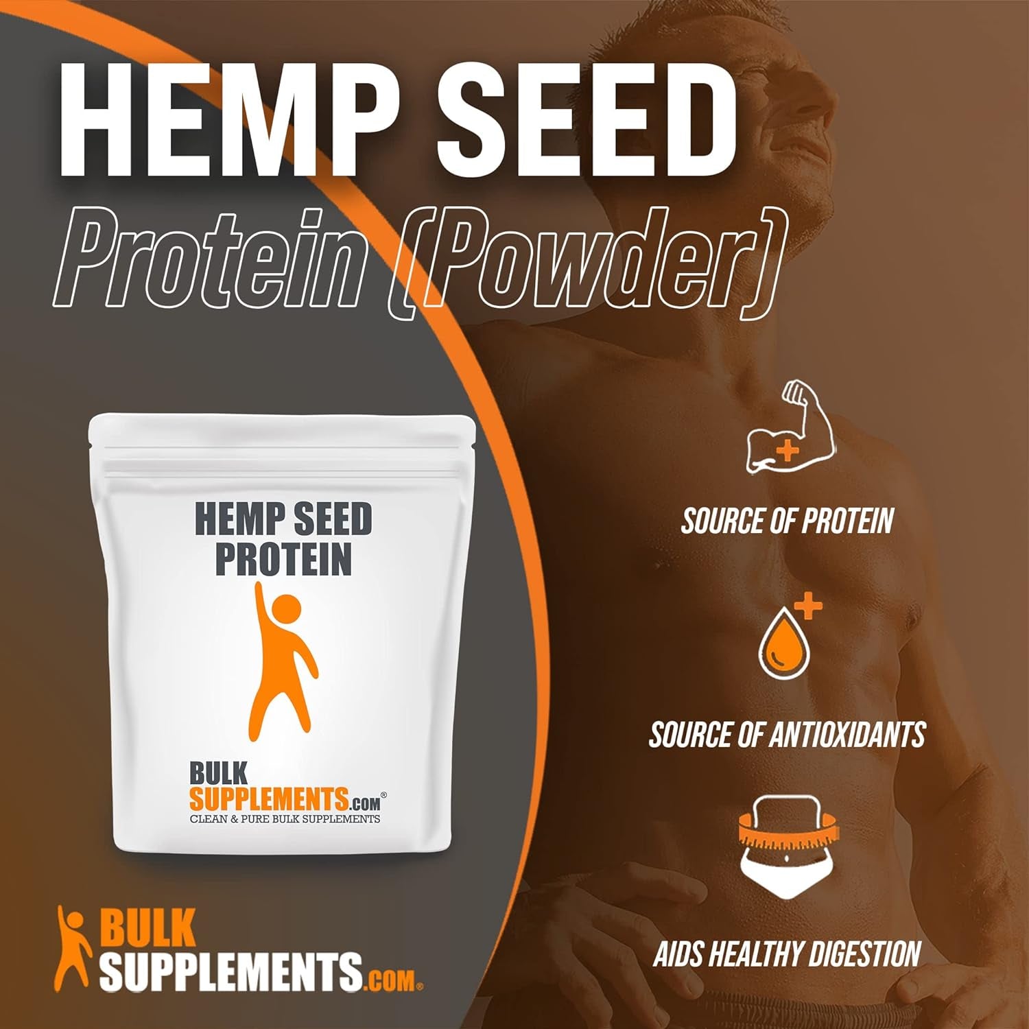 BULKSUPPLEMENTS.COM Hemp Powder - Vegan Protein Powder - Unsweetened Protein Powder - Superfood Protein Powder (500 Grams - 1.1 Lbs)