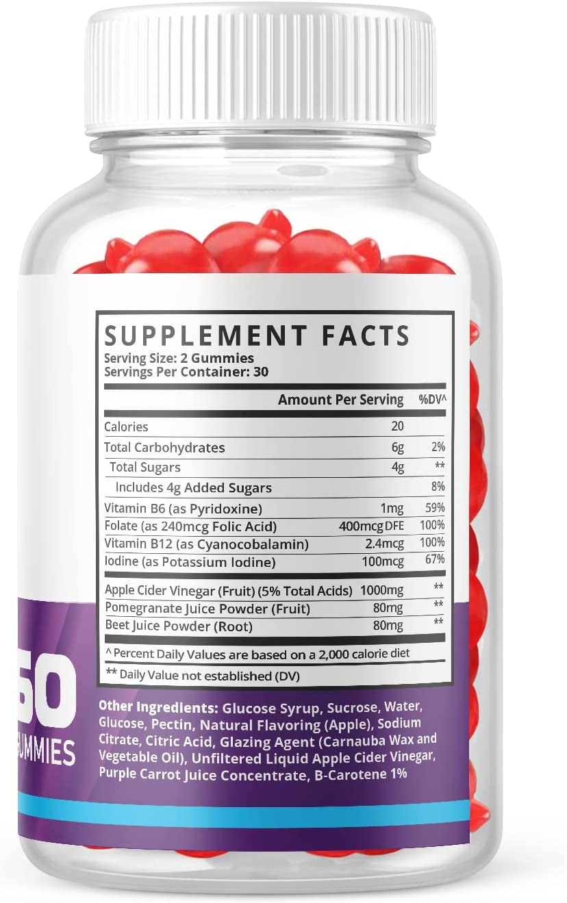 (5 Pack) Biocut Gummies - Official Biocut Formula, Vegan Non GMO - Biocutketo Gummies, Biocutacv, Biocutketoacv AVC Gummies, with Beet Root Juice, Pomegranate Juice, Vitamin B12, Biocut (300 Gummies)