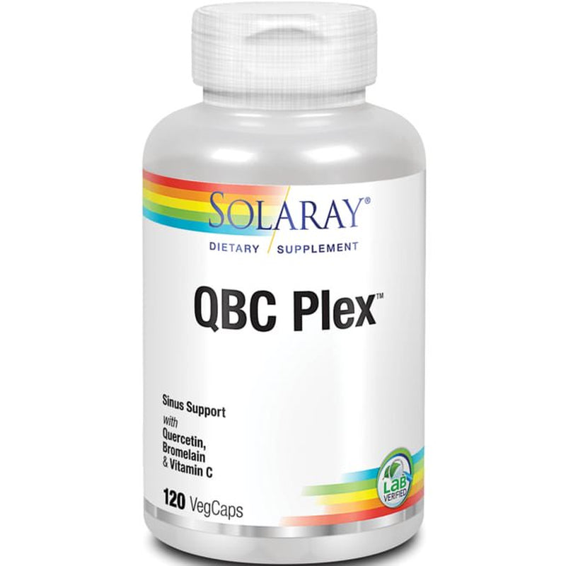 Solaray QBC Plex | Quercetin & Bromelain plus Vitamin C | Year round Immune Function & Respiratory Health Support | Non-Gmo & Vegan | 120 Vegcaps