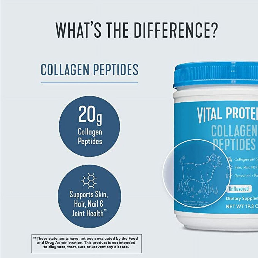 Vital Proteins Collagen Peptides Unflavored Dietary Supplement 14.29Oz Container