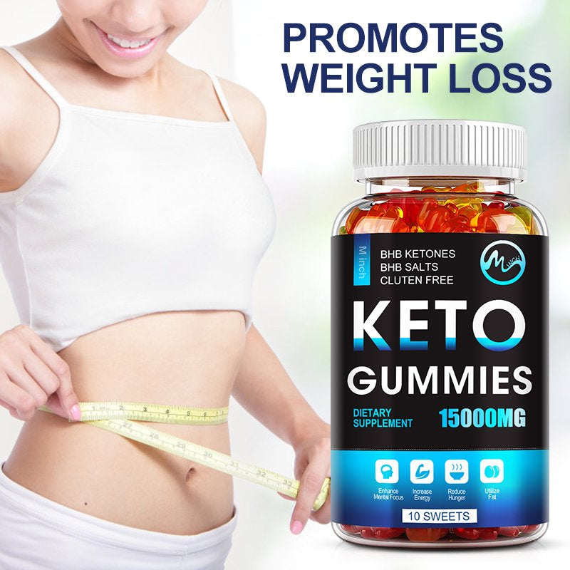 (2 Pack) Minch Slimming Keto Gummies 15000MG Weight Loss Keto Ingredient Diet Supplement - 60 Count