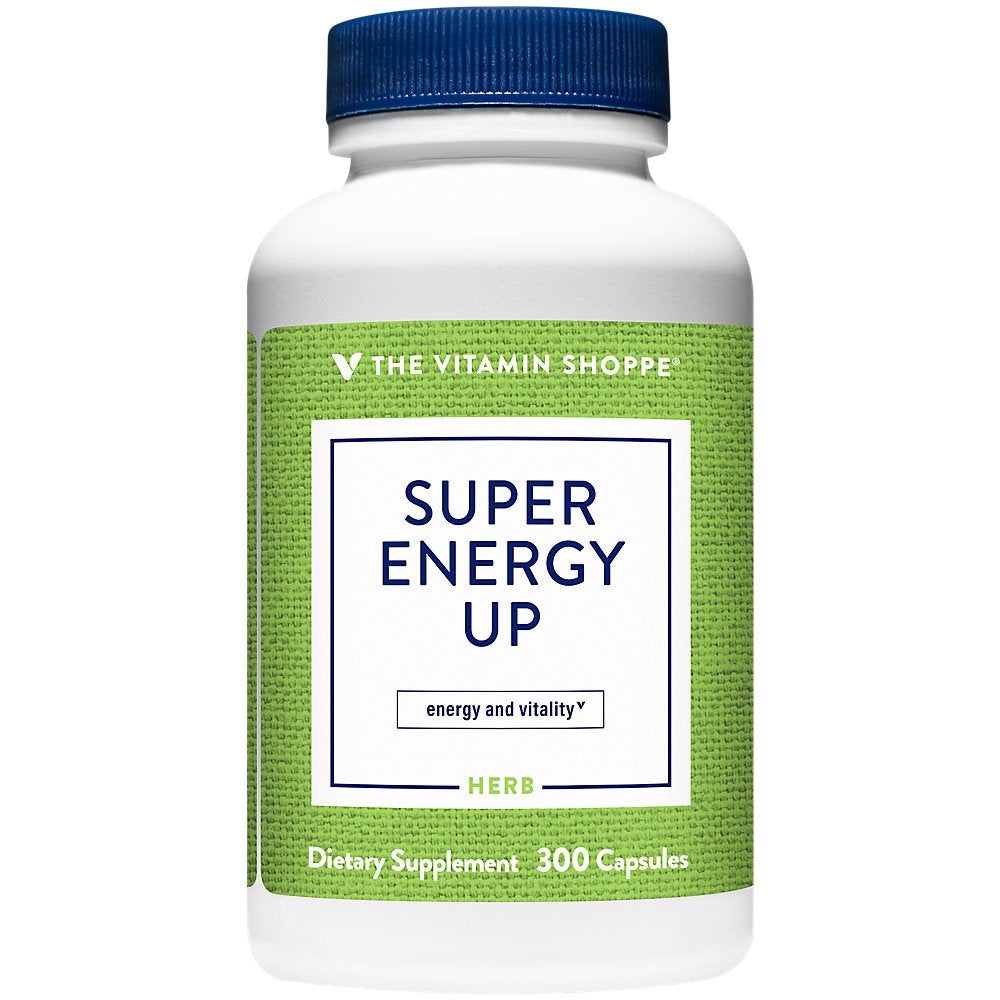 The Vitamin Shoppe Super Energy Up, Adaptogen That Supports Energy and Vitality, with Vitamin B12 (300 Capsules)