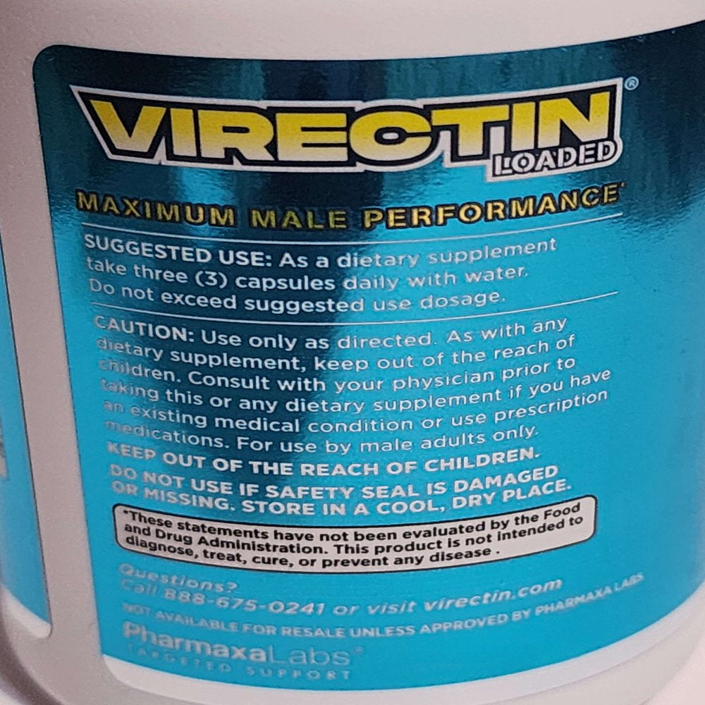 Virectin Loaded - 2 Bottles; 90 Ct Each