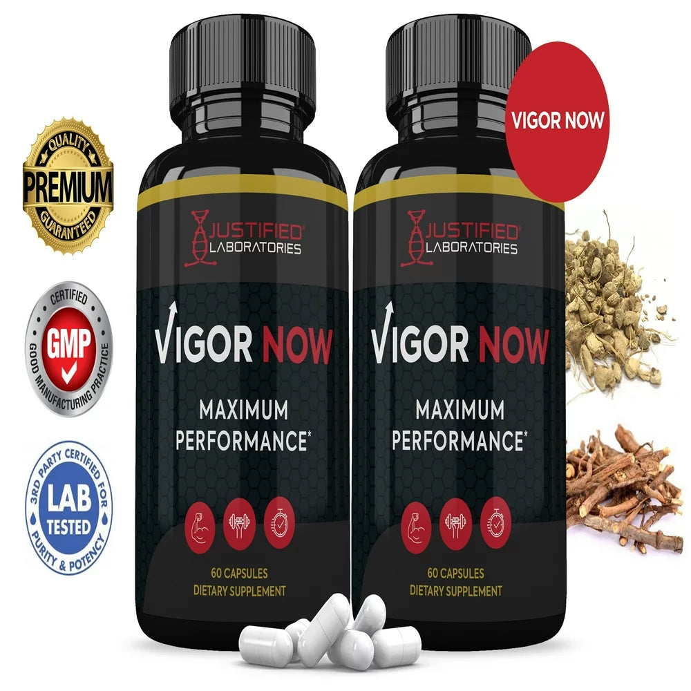 (2 Pack) Vigor Now Men’S Health Supplement 1484Mg 120 Capsules