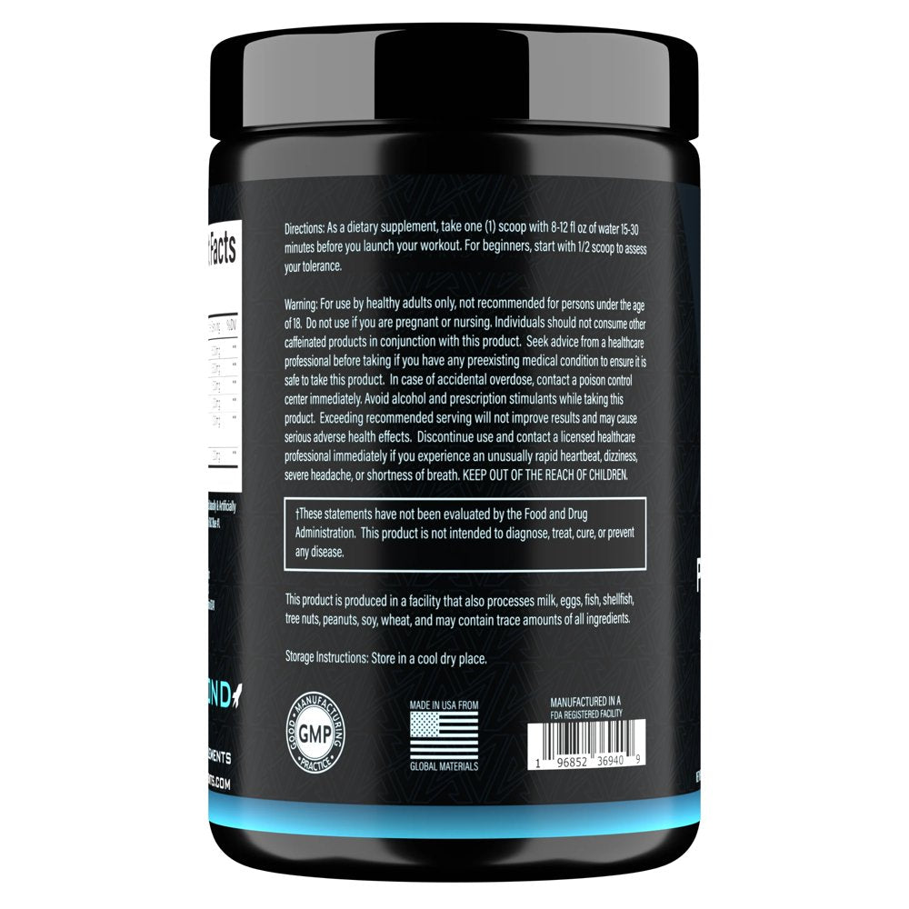 Voyager Supplements Pre-Workout Supplement - Intense Pump · Maximized Energy · G-Force Strength · Laser Focus - Science-Backed & Gym Proven (Rocket Razz, 402 Grams)