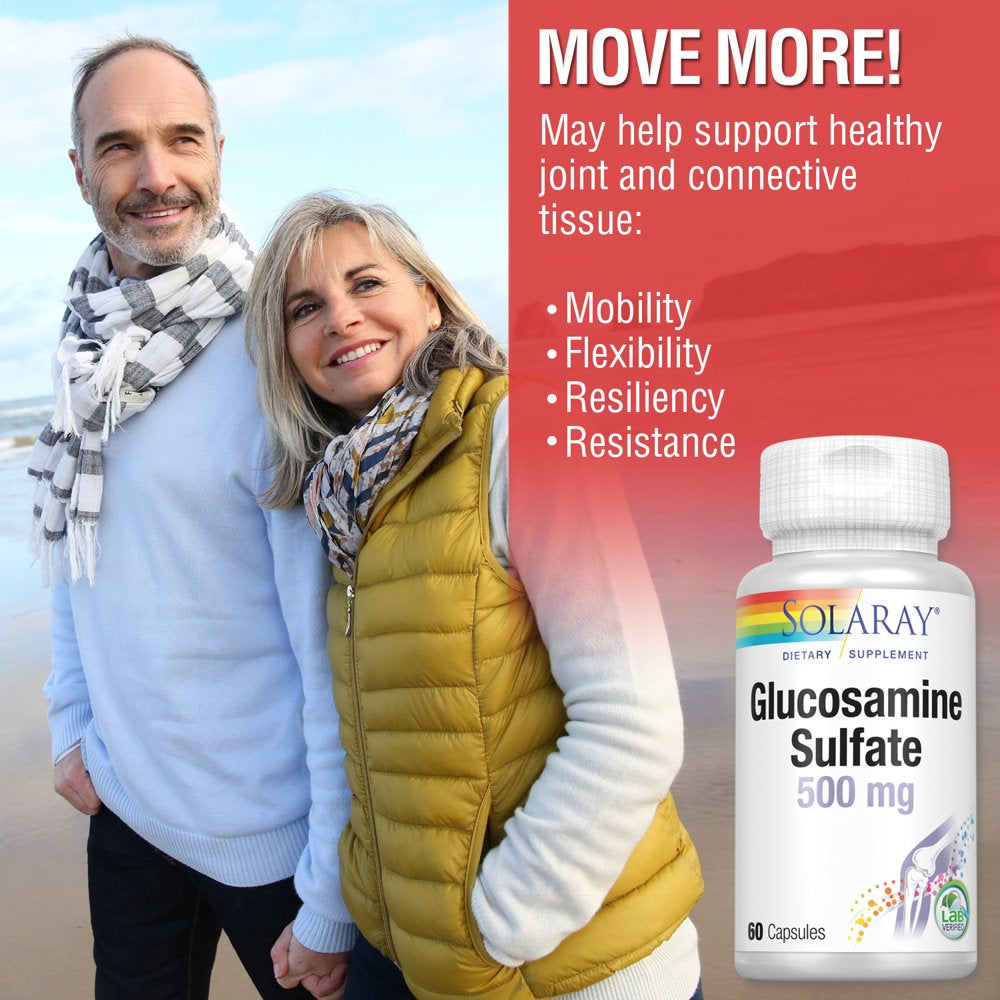 Solaray Glucosamine Sulfate 500 Mg | Healthy Joint Flexibility & Resiliency Support