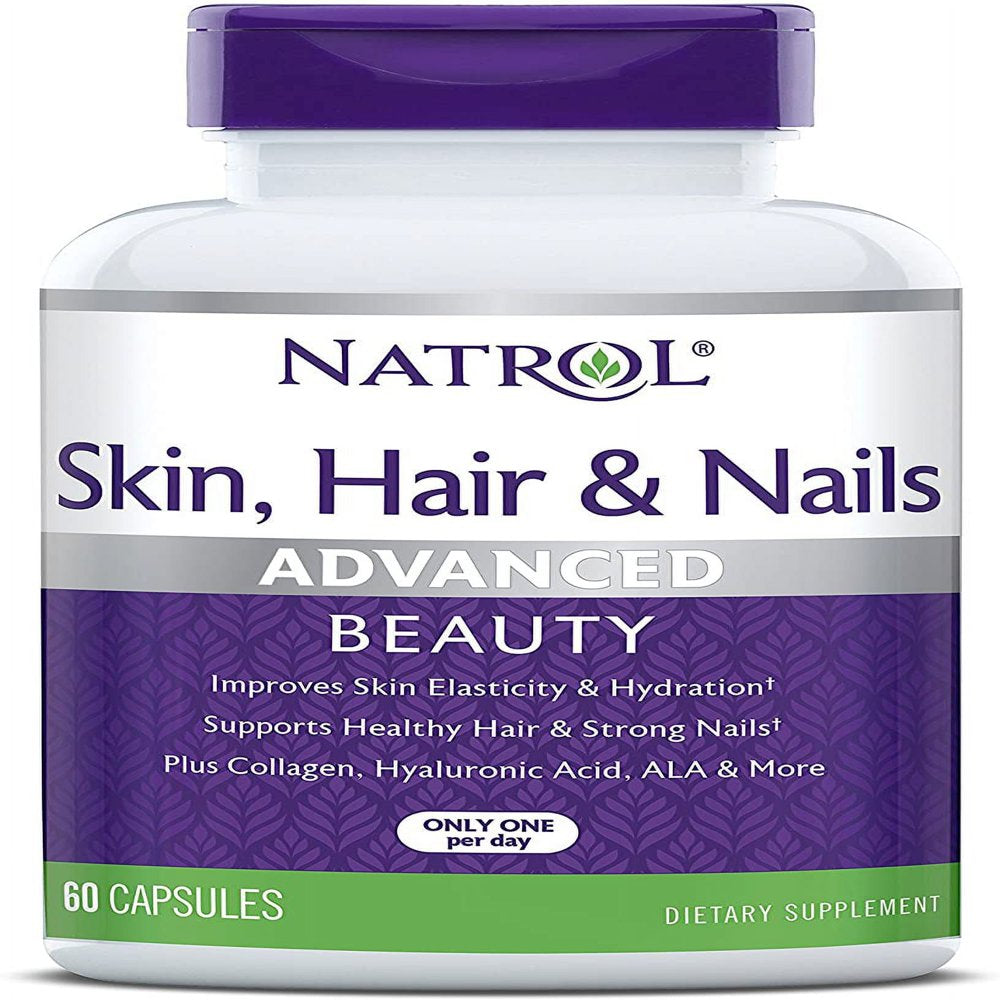 Natrol Skin, Hair and Nails Strength Skin Care Capsules, 60 Ea