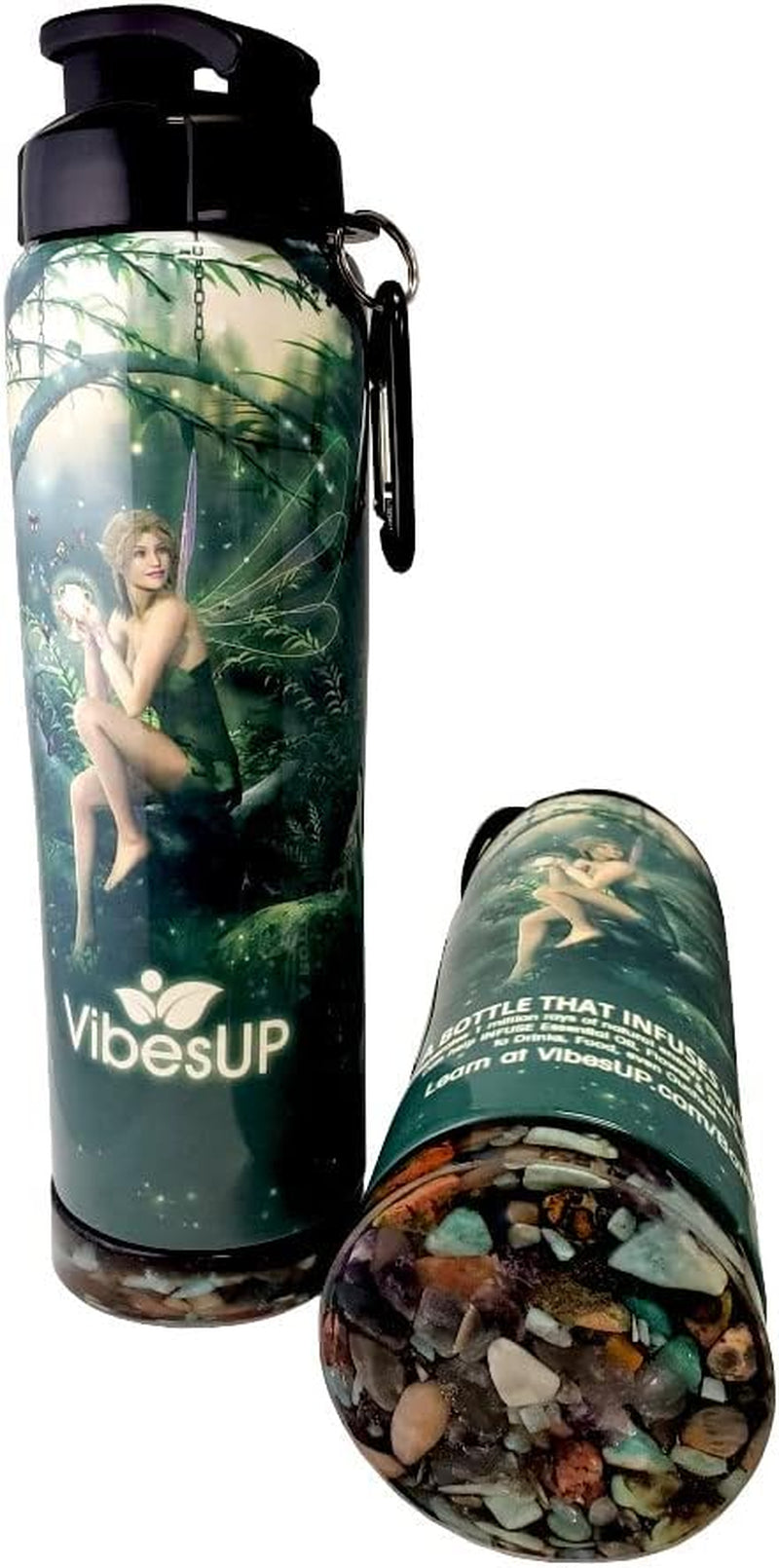 Vibesup 27 Oz EARTH on the BOTTOM Bottle Fairy Style