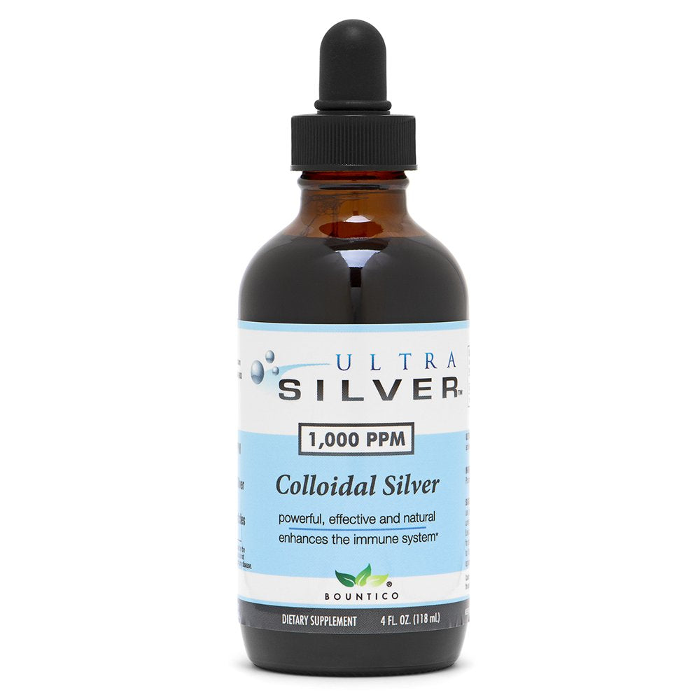 Ultra Silver® Colloidal Silver | 1000 PPM 4 Oz (118Ml) | Mineral Supplement | True Colloidal Silver - with Dropper