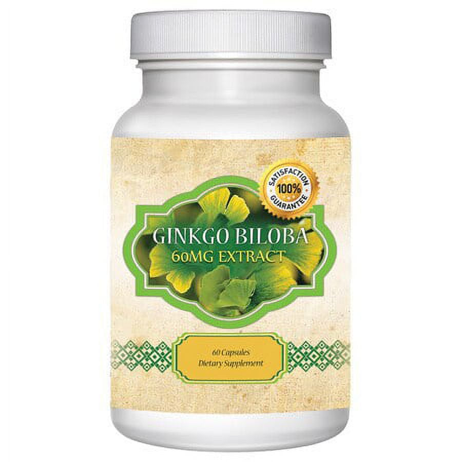 Ginkgo Biloba-Focus!-Powerful Brain Booster 120 Easy-To-Swallow Capsules