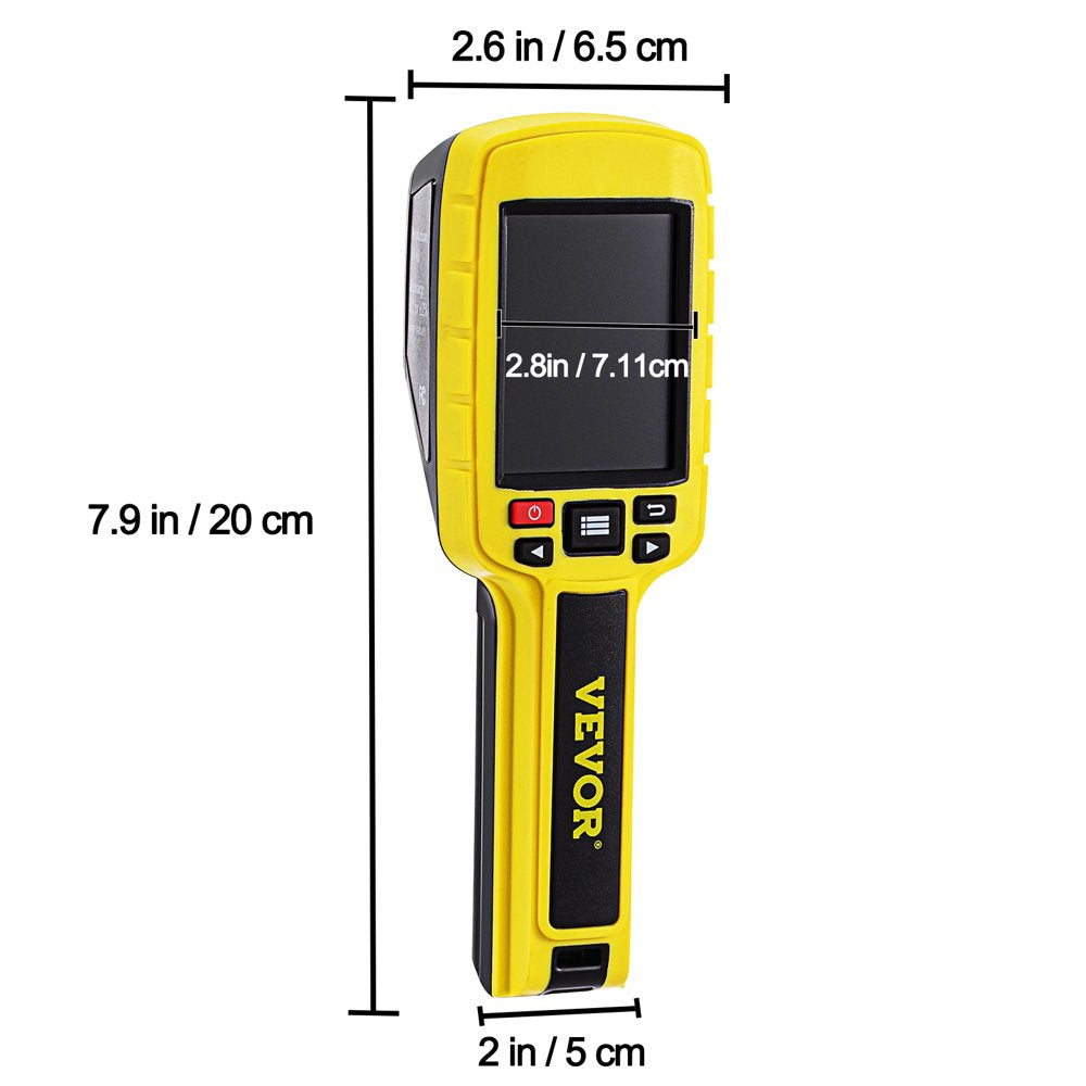 VEVOR Thermal Imaging Camera, 60X60 (3600 Pixels) IR Resolution Infrared Camera with 2.8" Color Display Screen, Built-In SD Card and Li-Ion Battery, for HVAC, Electrical System Automatic Detect