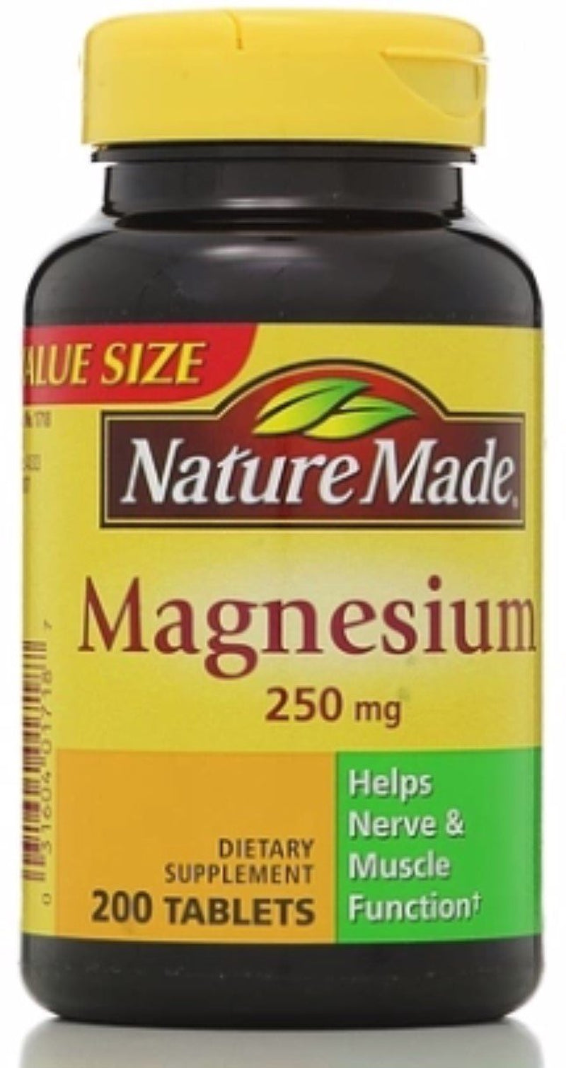 Nature Made Magnesium 250 Mg Tablets 200 Ea, 2-Pack
