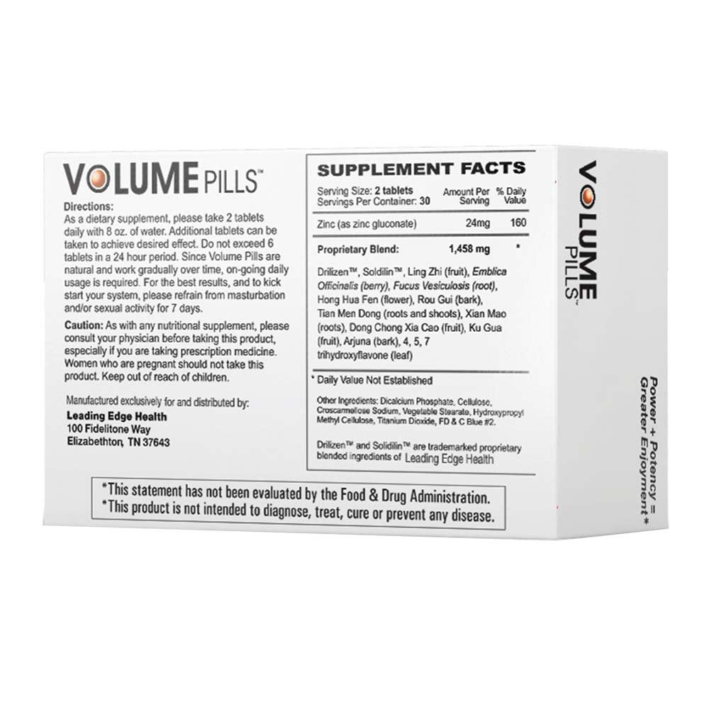 Volume Pills Natural Daily Supplement 1 Month Supply 60 Tablets per Box