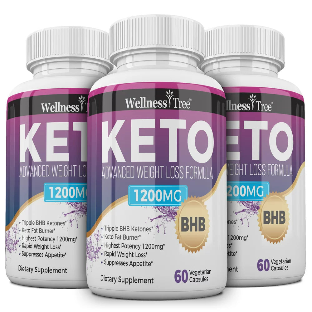 (3 Pack) Keto Diet Pills - Max Strength 1200Mg, Utilize Fat for Energy with Ketosis - Boost Energy & Focus, Manage Cravings, Support Metabolism - Keto BHB Supplement for Women and Men