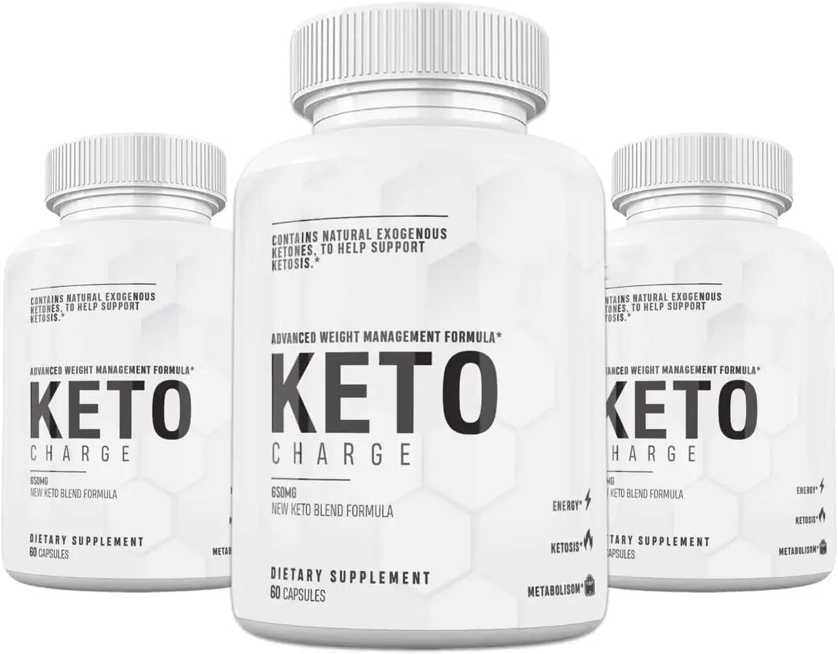 (3 Pack) Keto Charge Pills, 180 Count, 3 Months Supply, 60 Count (Pack of 3)