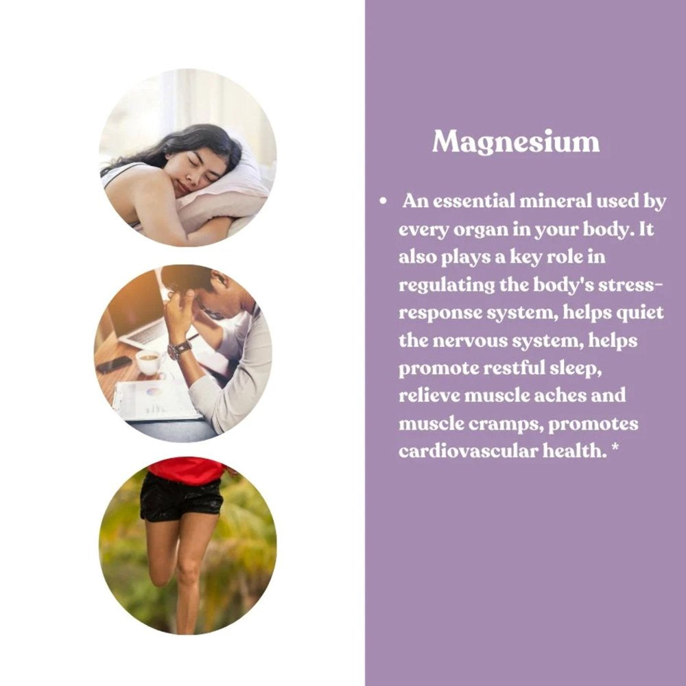 Magnesium Glycinate for Muscle, Bone, Joint, Stress Relief, and Better Sleep | 2-Pack