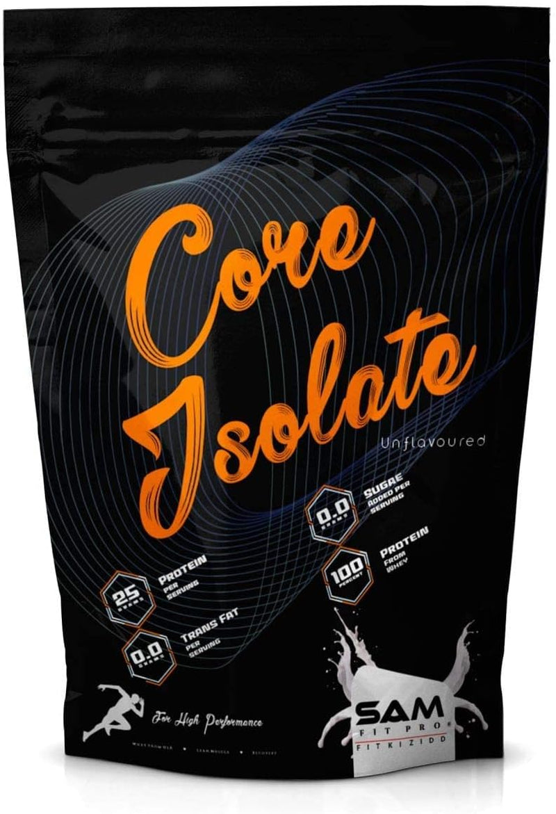 CROW Samfit Pro Core Whey Isolate Unflavored | 1 Kg | 2.2 Lbs | 25G Protein | 0G Added Sugar | 0G Trans Fat |