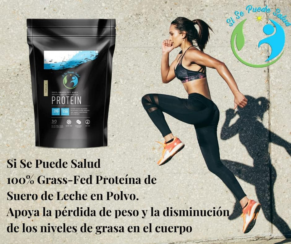 100 % Grass-Fed Whey Protein/100% Proteína De Suero De Leche (Vanilla)